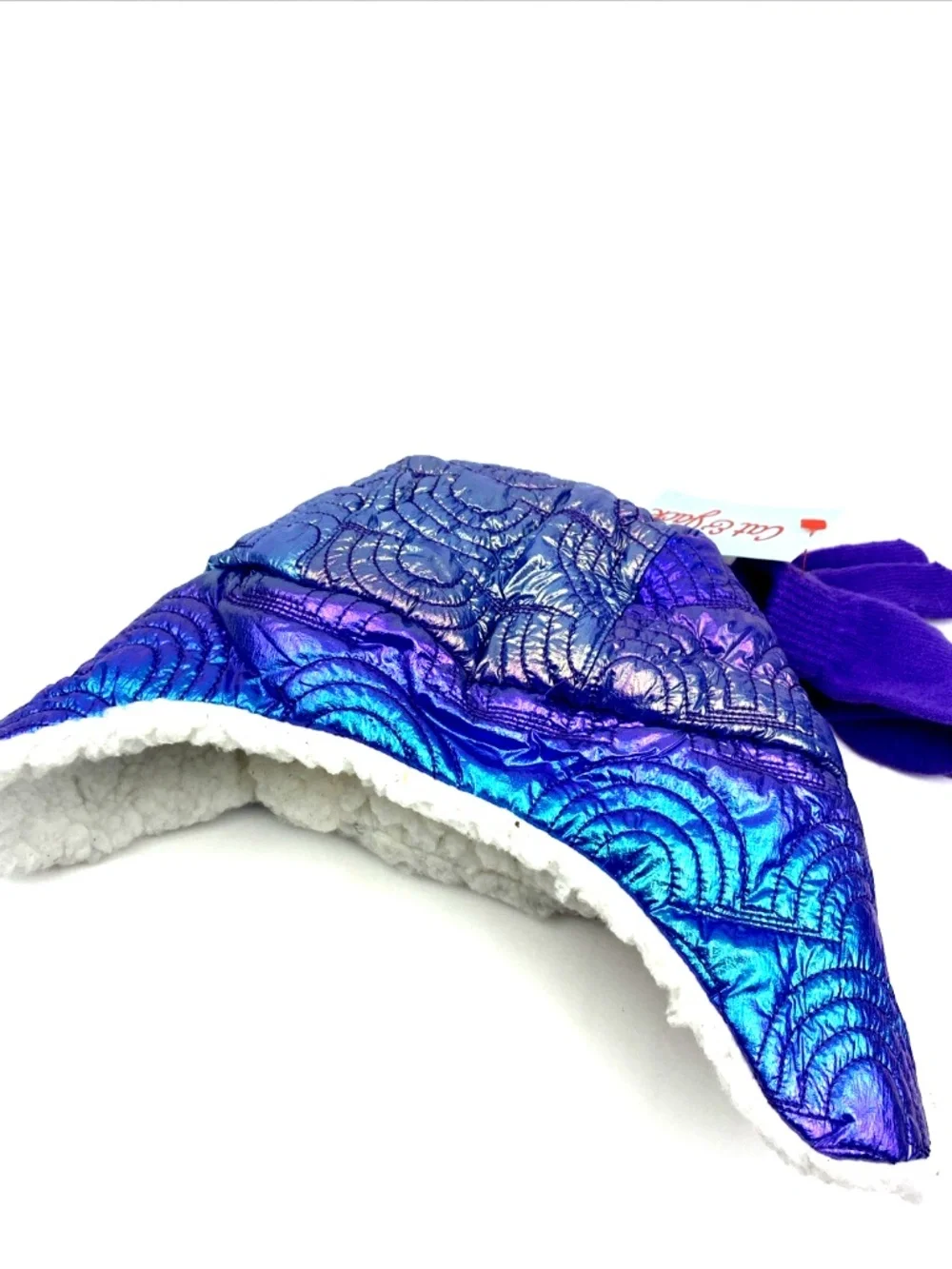 Cat & Jack Baby Hat Mitten Gloves Set Size 2T/5T Purple Girls Toddler Winter